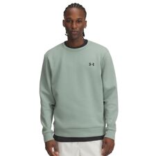UA Shirt Unstoppable Fleece Crew EU, Silica Green/Black 