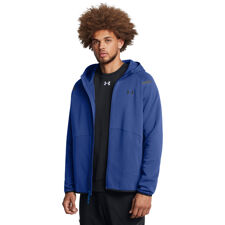 UA Hoodie Unstoppable Full-Zip Fleece, Tech Blue/Black 