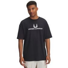 UA Shirt Heavyweight U Logo SS, Black/White 