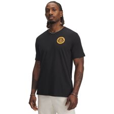 UA Shirt Club SS, Black/Squad Orange 