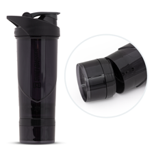 Shieldmixer HERO PRO, Logo Black + Compartment, Black