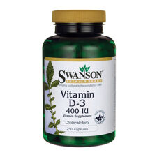 Vitamin D-3, 400 IU, 250 kapsul