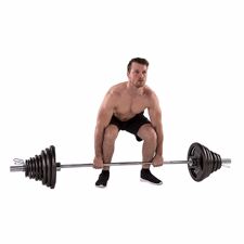 Olympic 3-Grip Barbell Set, 140 kg