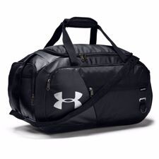 UA Undeniable 4.0 Small Duffle Bag, Black/Silver