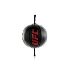 UFC PRO Leather Double End Bag, Black/Red