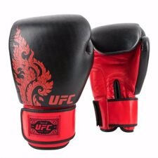 UFC True Thai Style Gloves, Black/Red 