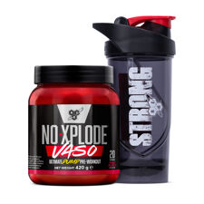 N.O.-Xplode Vaso, 420 g + Shieldmixer HERO PRO, BSN Strong, Black 700 ml GRATIS