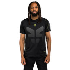 Venum Training Camp 4.0 Dry Tech Shirt, Black/Neon Green 