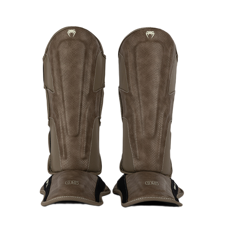 Venum Impact Evo Scales Shin Guards, Brown 