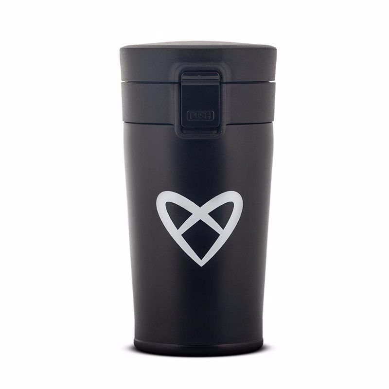 Zoe Insulated Coffee Bottle, Black, 300 ml