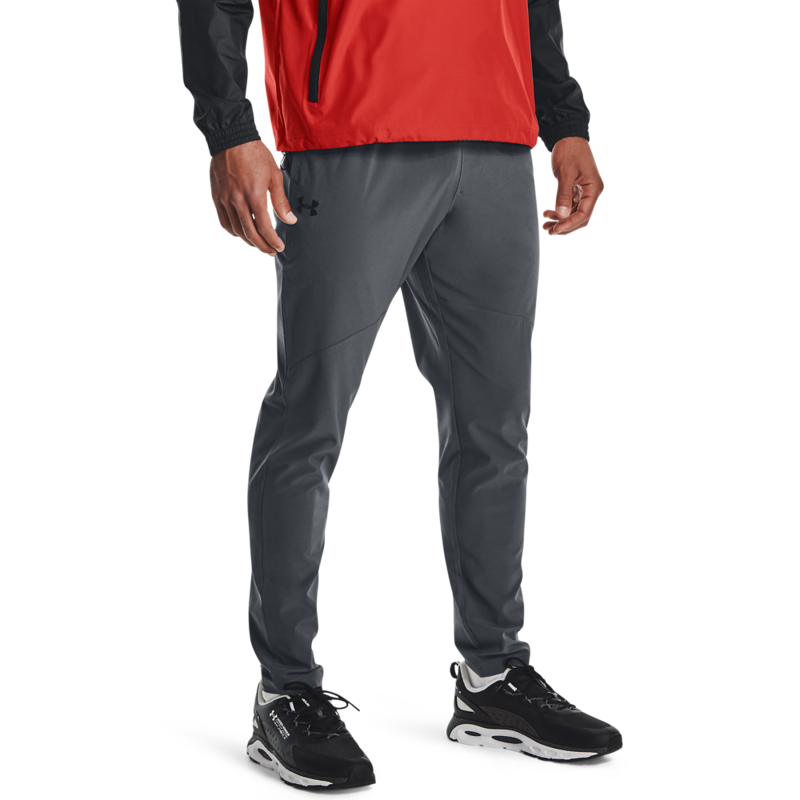 UA Stretch Woven Pants, Pitch Grey/Black 