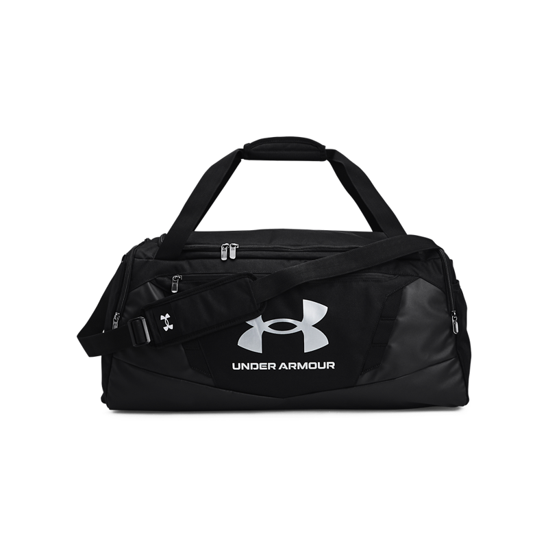 UA Undeniable 5.0 Medium Duffle Bag, Black/Metallic Silver