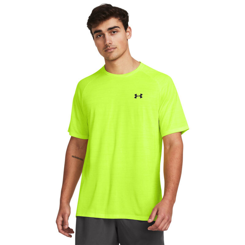 UA Tiger Tech 2.0 Short Sleeve Shirt, Yellow/Black 