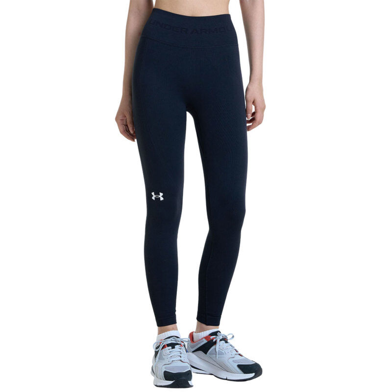 UA Vanish Seamless Women's Leggings, Black/White 
