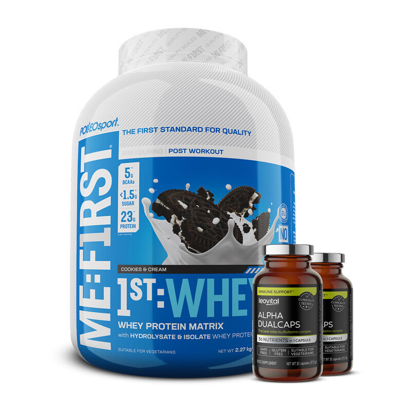 1st Whey, 2270 g + 2X Alpha Dualcaps, 30 kapsula GRATIS