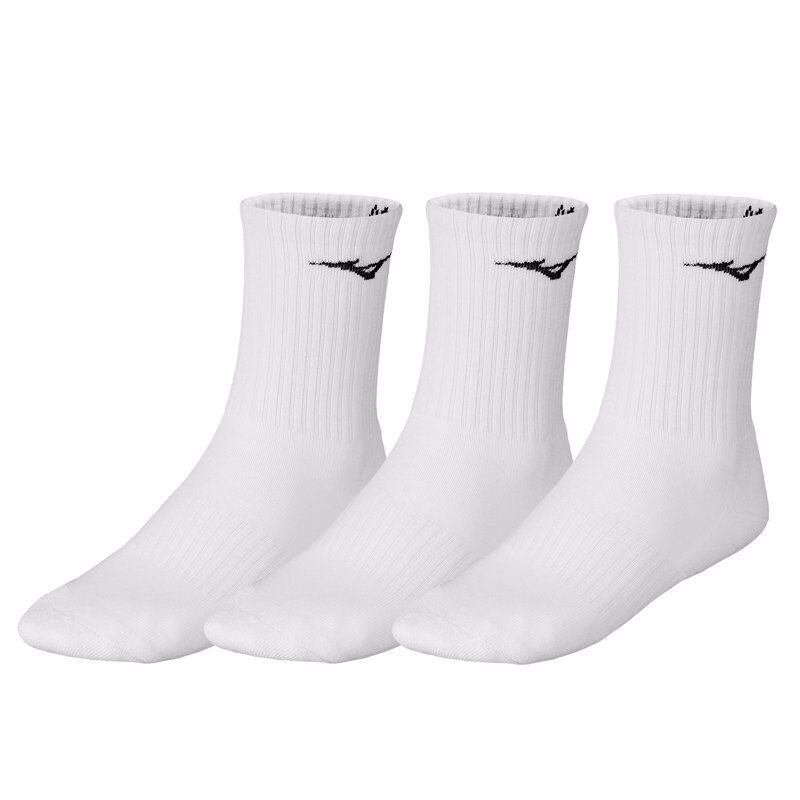 Mizuno Training Crew 3P Socks, White 
