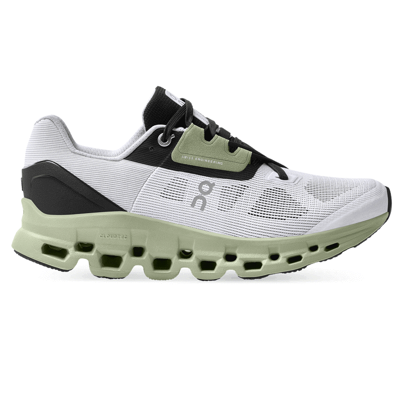On Cloudstratus Women's Running Shoes, White/Black 