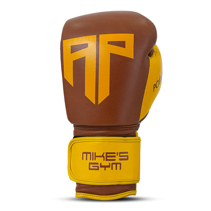Polleo x AP Boxing Gloves Leather, Golden/Yellow 