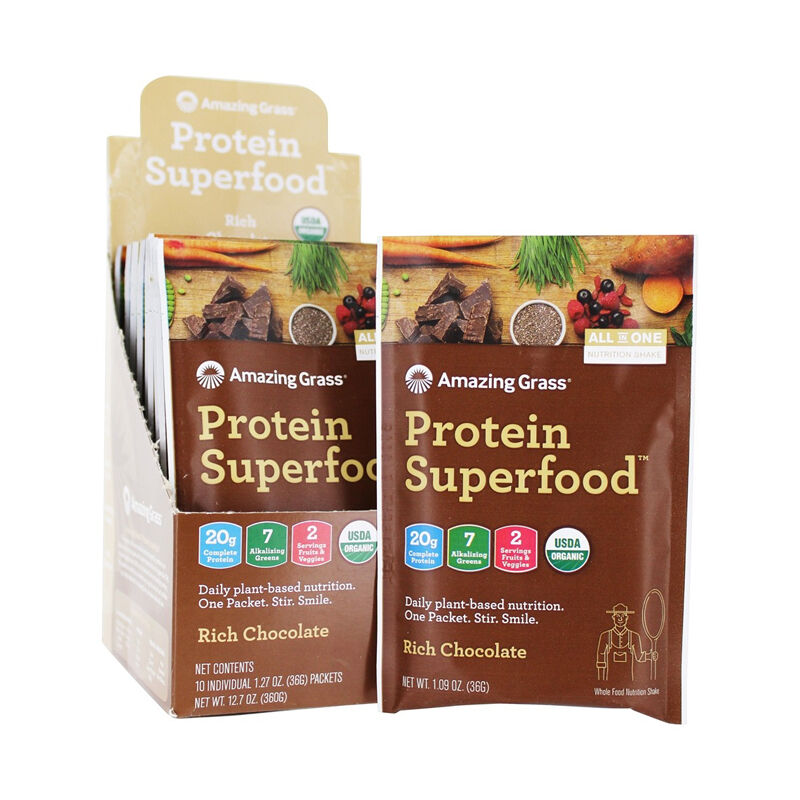 Protein Superfood, Chocolate, Sachet, 36 g