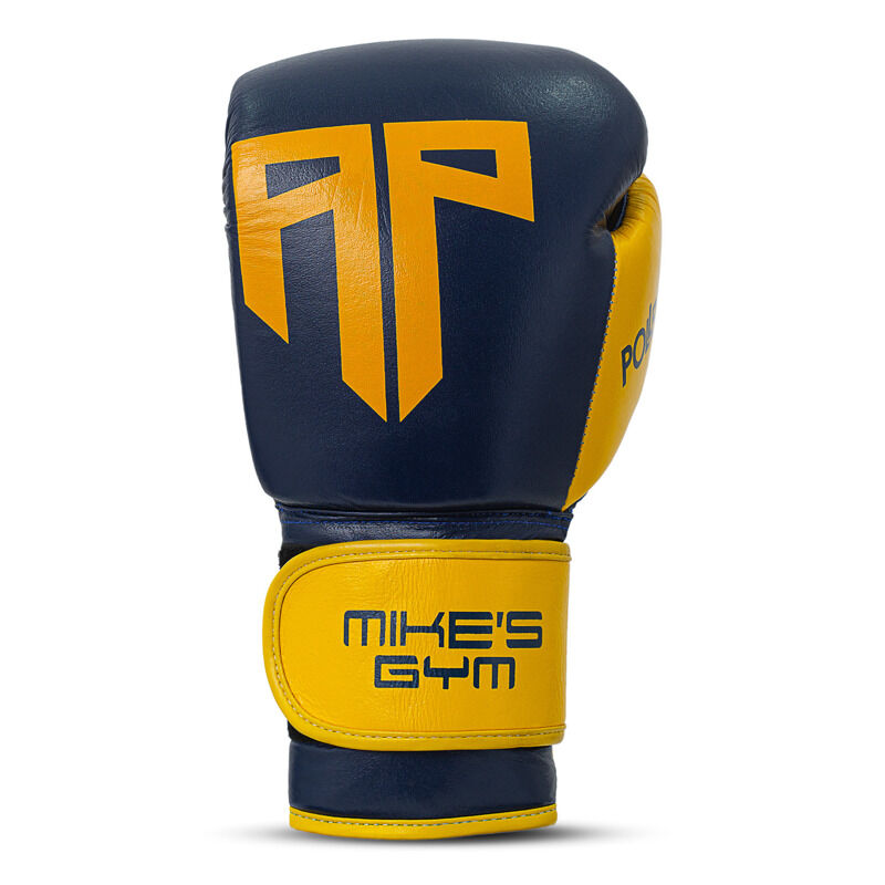 Polleo x AP Boxing Gloves Leather, Blue/Yellow 