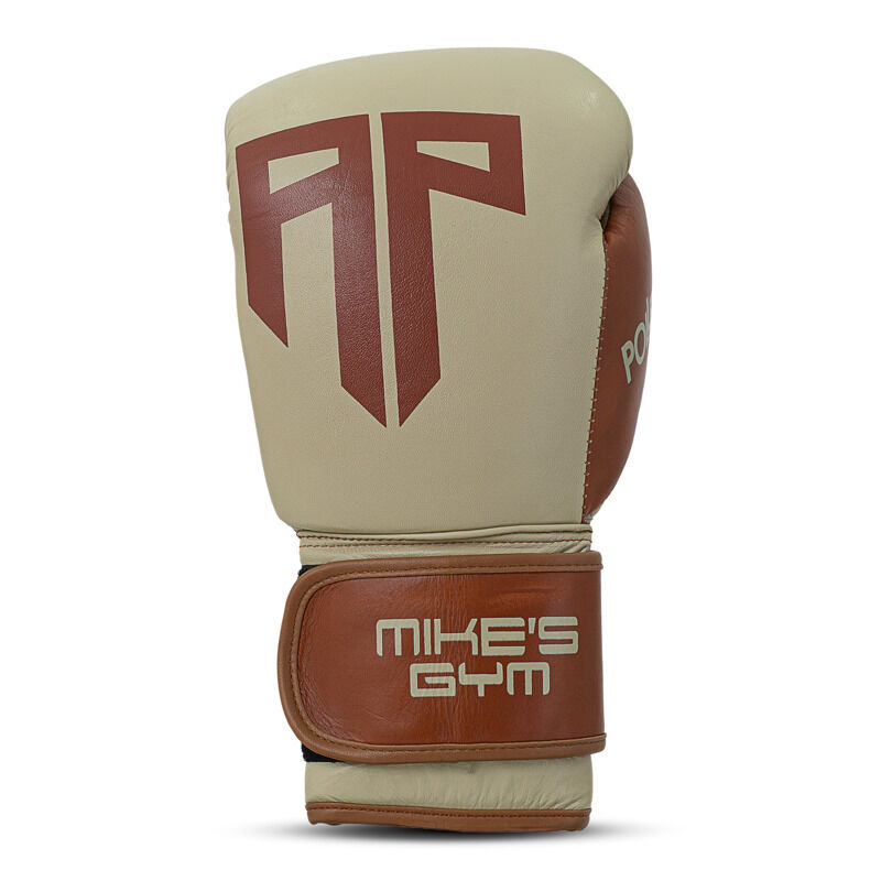 Polleo x AP Boxing Gloves Leather, White/Brown 