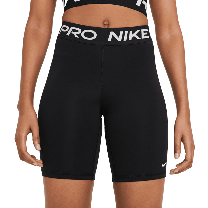 Nike Women's Pro 365 8in Shorts, Black/White 