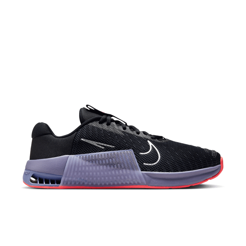 Nike Metcon 9 Woman’s Training Shoes, Black/Metallic Silver/Lilac Bloom 