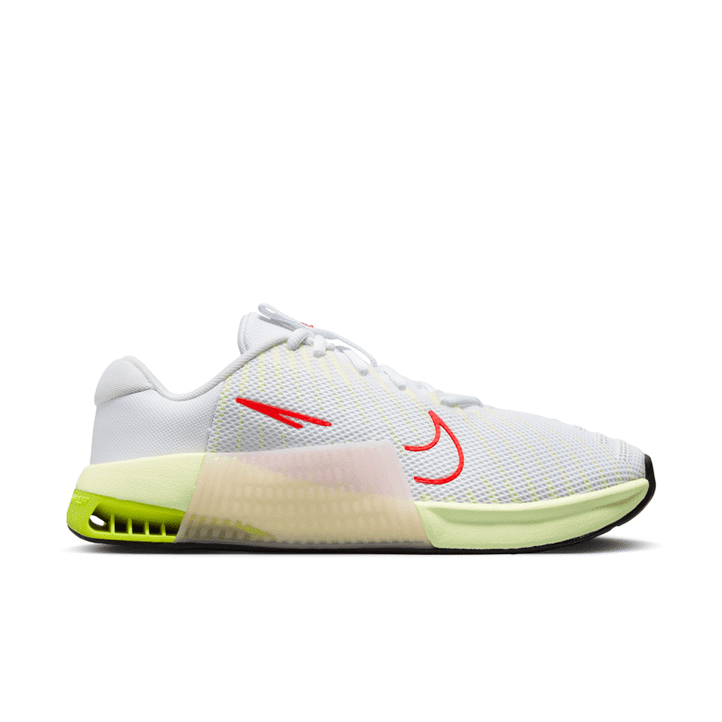 Nike Metcon 9 Women’s Training Shoes, White/Bright Crimson/Volt 