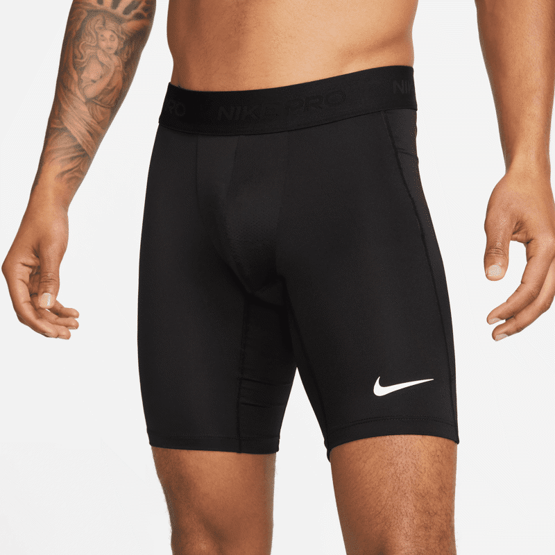 Nike Pro Dri-FIT Long Shorts, Black/White 