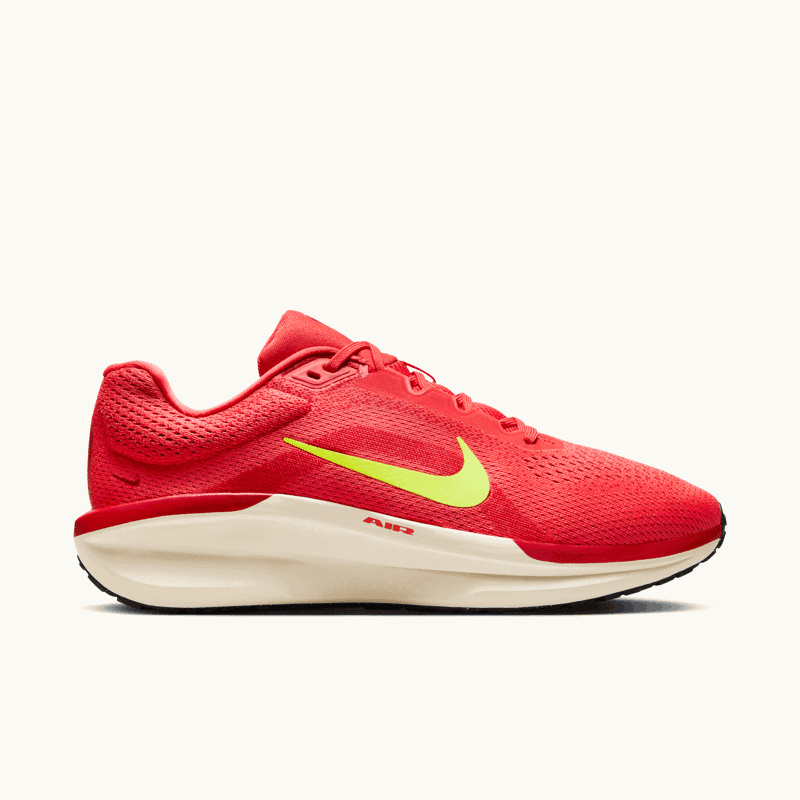 Nike Air Winflo 11 Shoes, Lt Crimson/Volt-Gym Red-Pale Ivory 