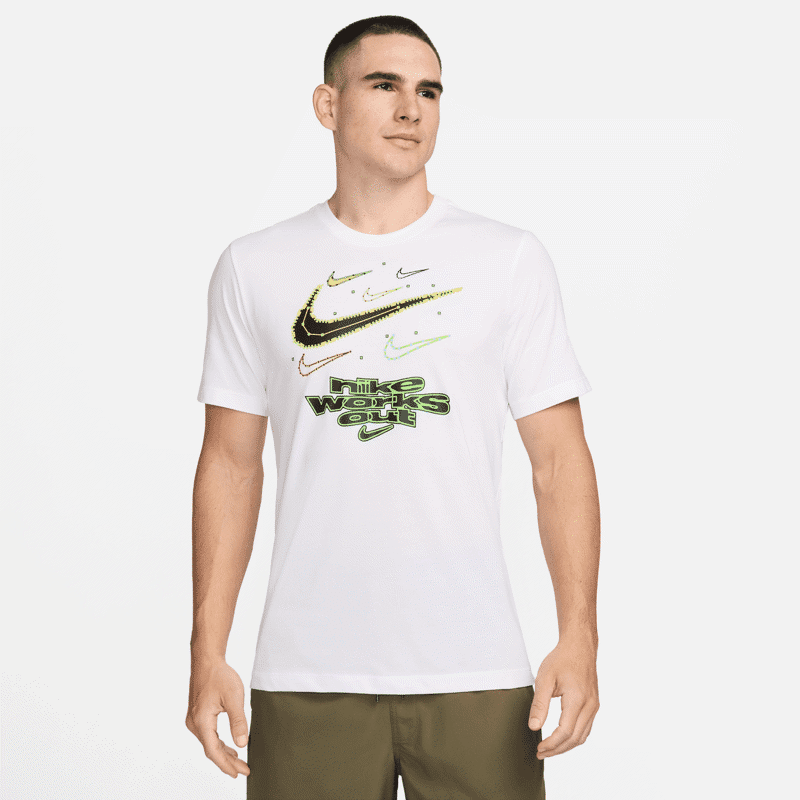 Nike Dri-FIT IYKYK SS Shirt, White 