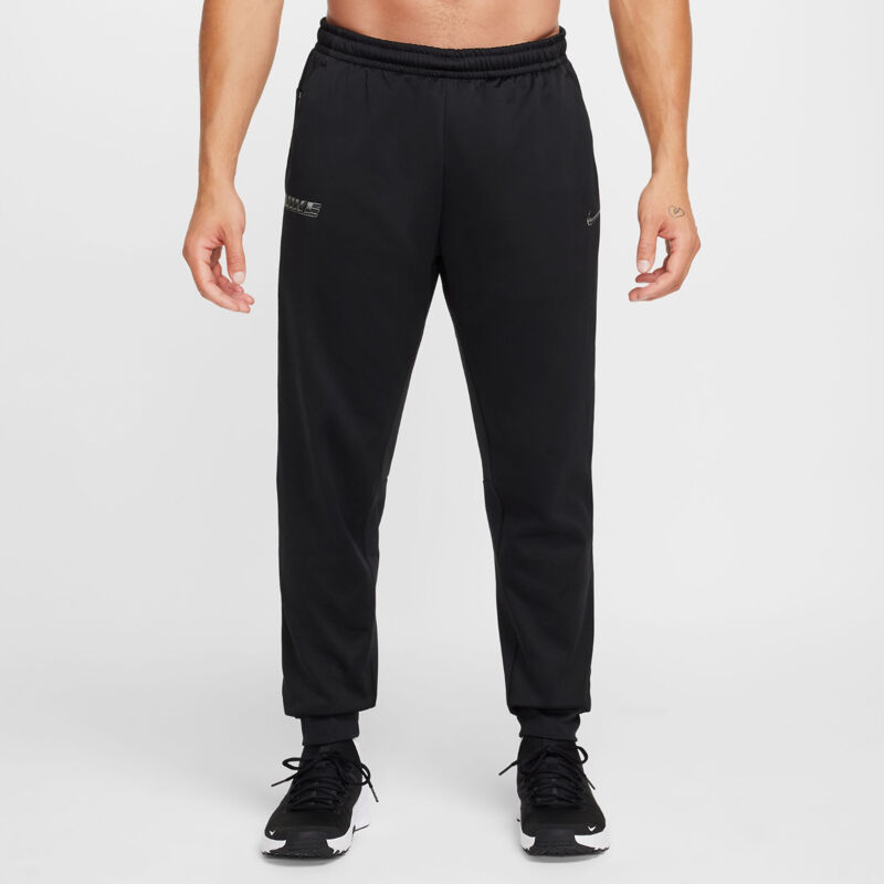 Nike Therma-FIT Graphic Pants, Black/White 