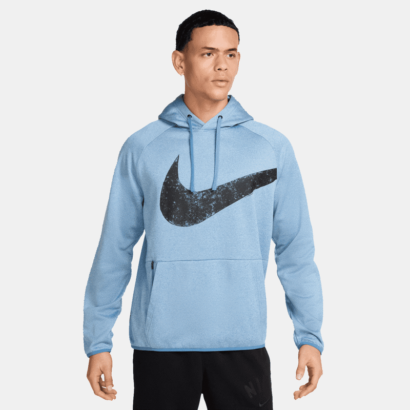 Nike Therma-FIT Pro Men's Training Hoodie, Storm/HTR/Black 