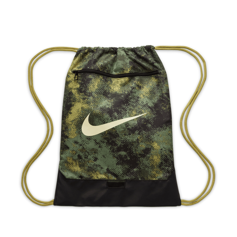 Nike Bag Brasilia 9.5 Print Gymsack Oil Green/Black/Coconut Milk