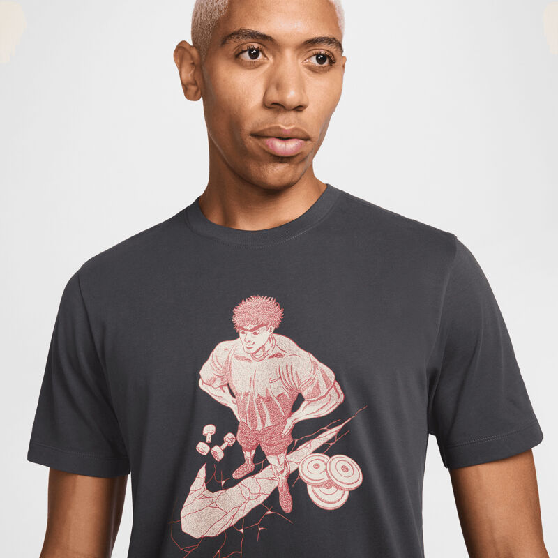 Nike Dri-FIT Fitness IYKYK Short Sleeve Shirt, Dark Smoke Grey 