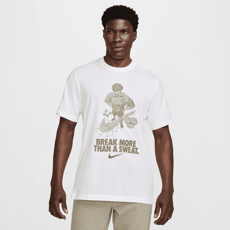 Nike Dri-FIT Fitness IYKYK SS Shirt, White 