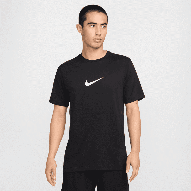 Nike Dri-FIT Fitness Verbiage T-Shirt, Black 
