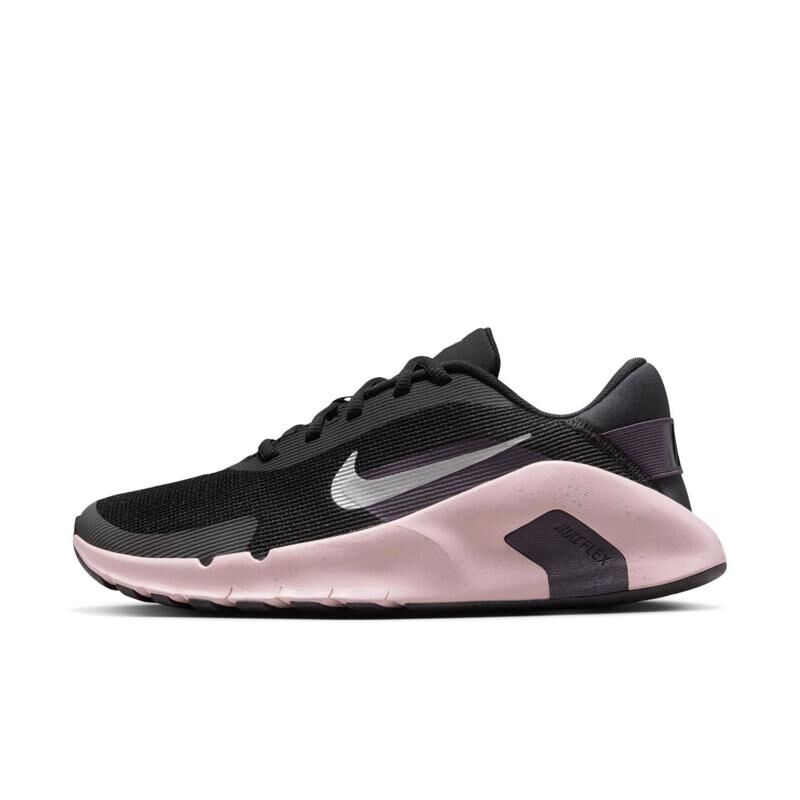 Nike Women's Flex Train Shoes, Black/Silt Red/Cave Purple/Metallic Platinum 