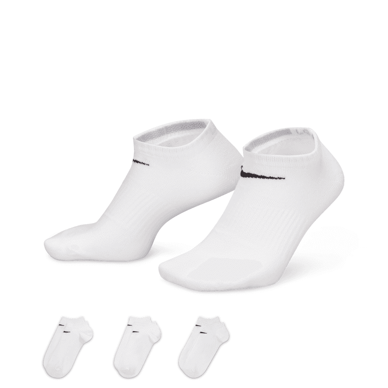 Nike Socks Performance Lightweight No Show 3P White/Black 