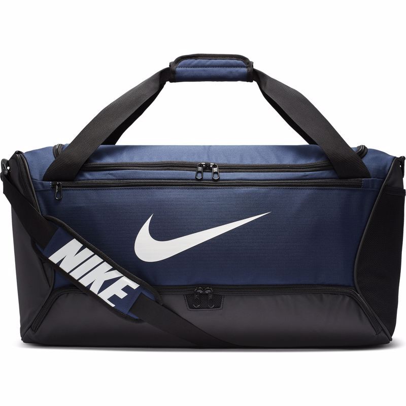 Nike Brasilia (Medium) Training Duffel Bag, Midnight Navy/Black/White