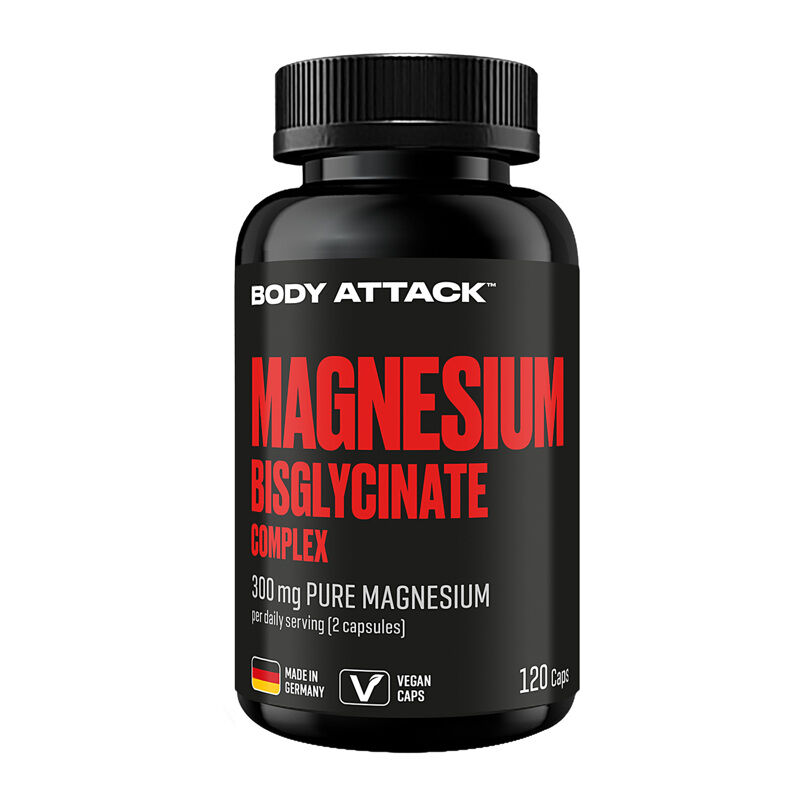 Body Attack Magnesium Bisglycinate, 120 kapsula