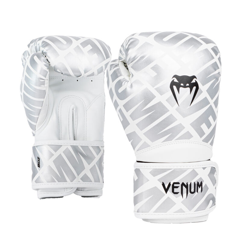 Venum Contender 1.5 XT Kids Boxing Glove, White-Silver 