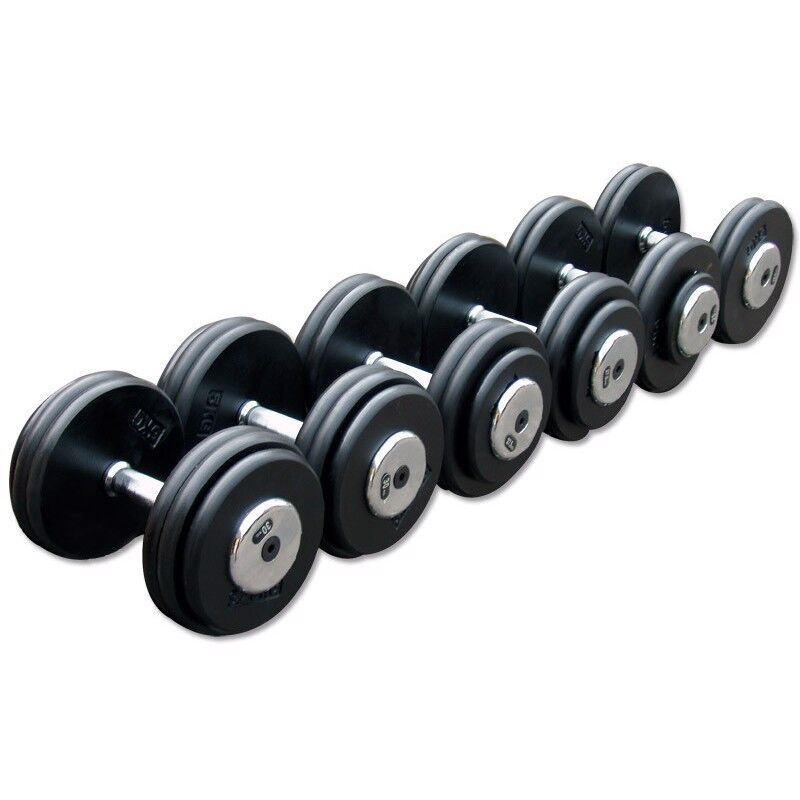 Комплет еднорачни тегови 2,5 - 25 kg (10 пара) 