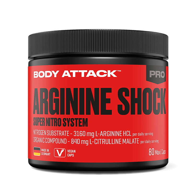 Body Attack Arginine Shock, 80 kapsula