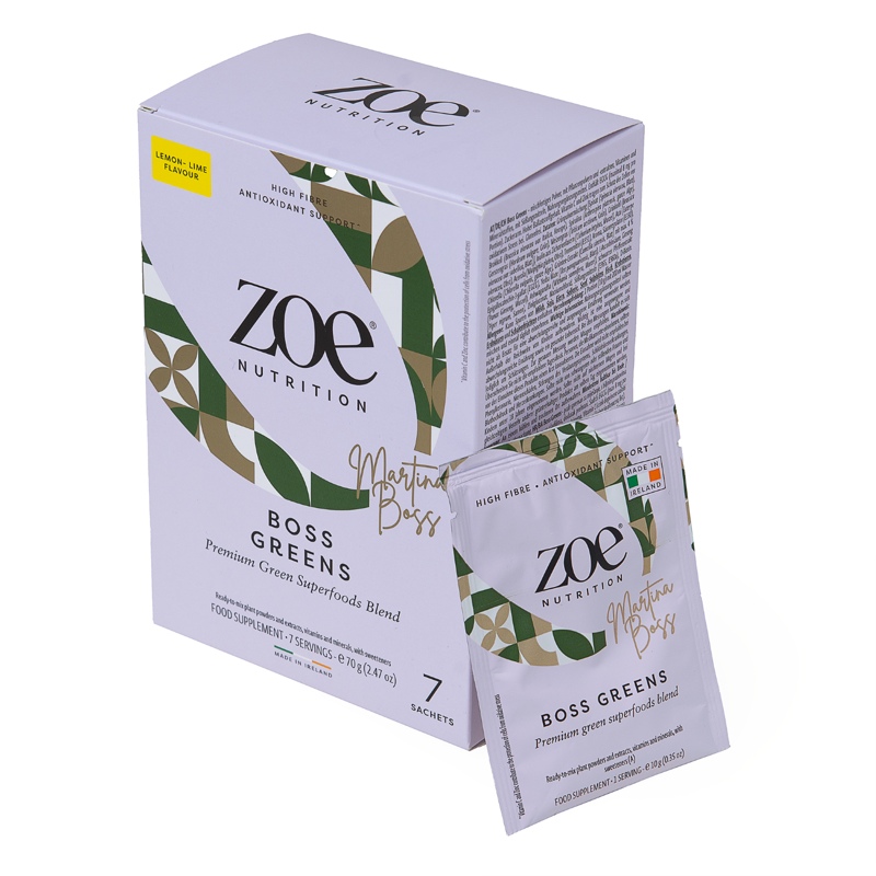zoe Boss Greens, 10 g, Lemon Lime, 7 pack