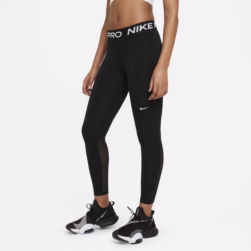 Nike Leggings Pro Mid-Rise, Black/White 