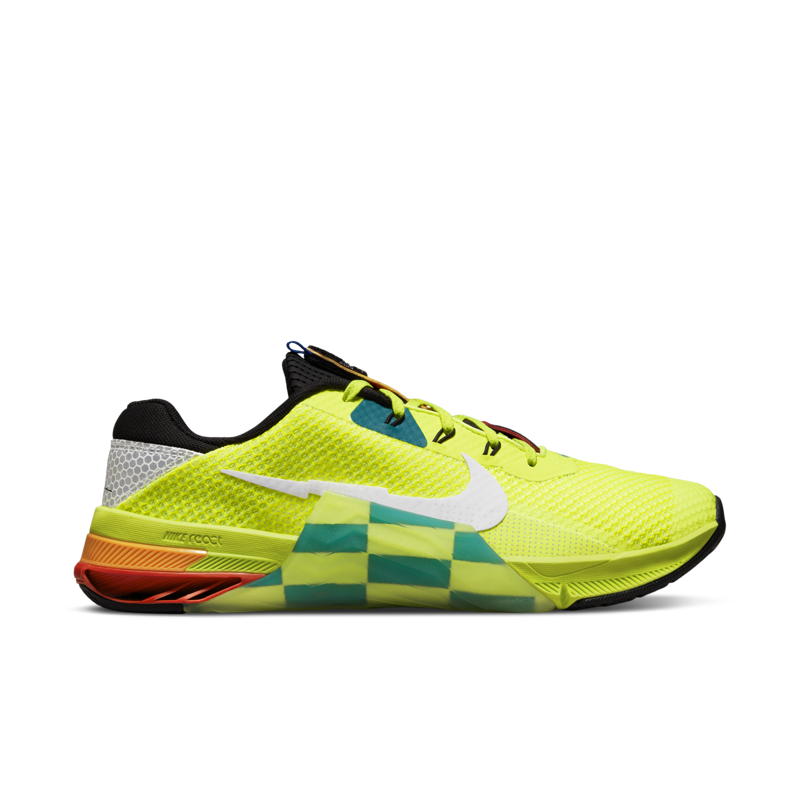 Nike Metcon 7 AMP Training Shoes, Volt/White/Black/Bright Spruce 