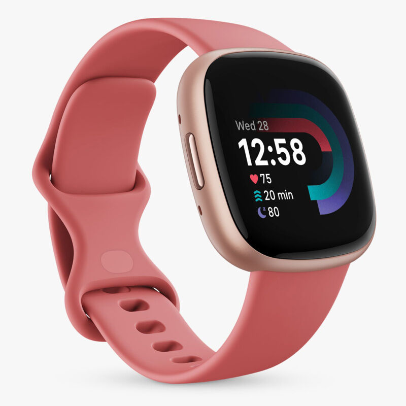 Fitbit Versa 4, Pink Sand/Copper Rose