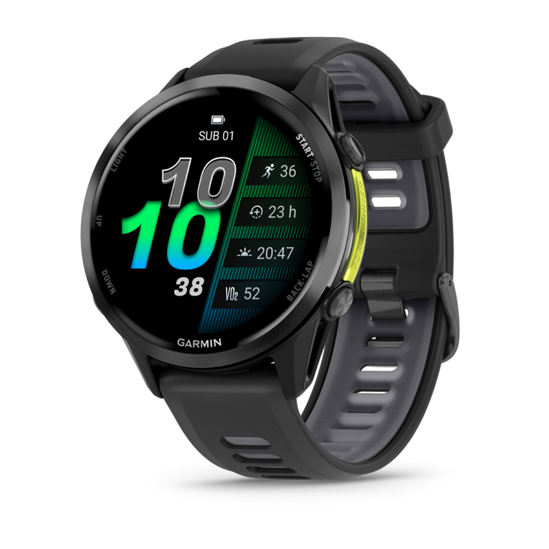 Forerunner 970, Carbon Gray DLC Titanium, Black