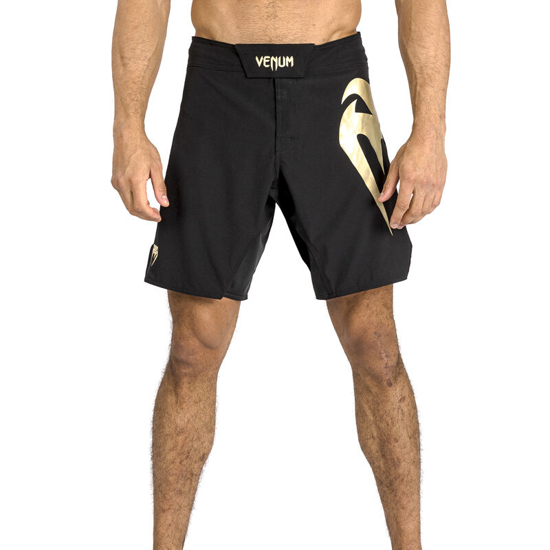 Venum Light 5.0 Fight Shorts, Black/Gold 